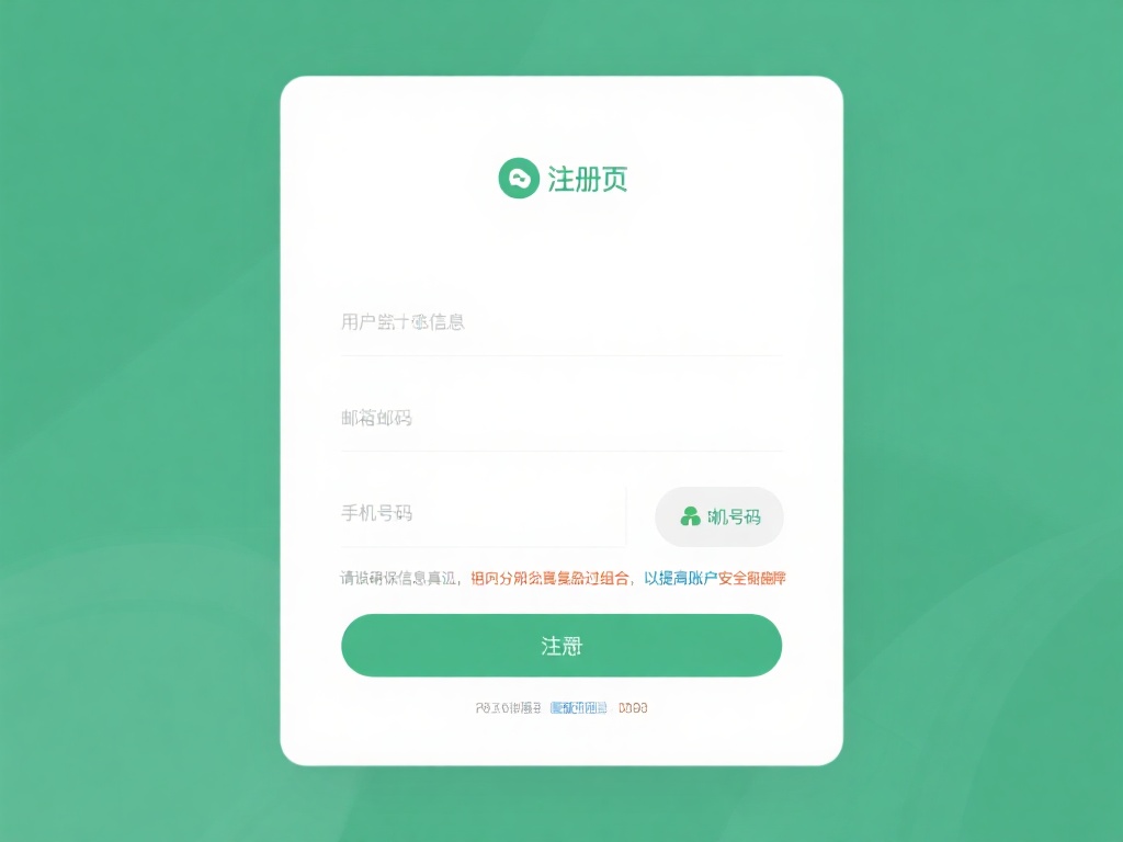 填写基本信息
在注册页面中，你需要填写一些基本信