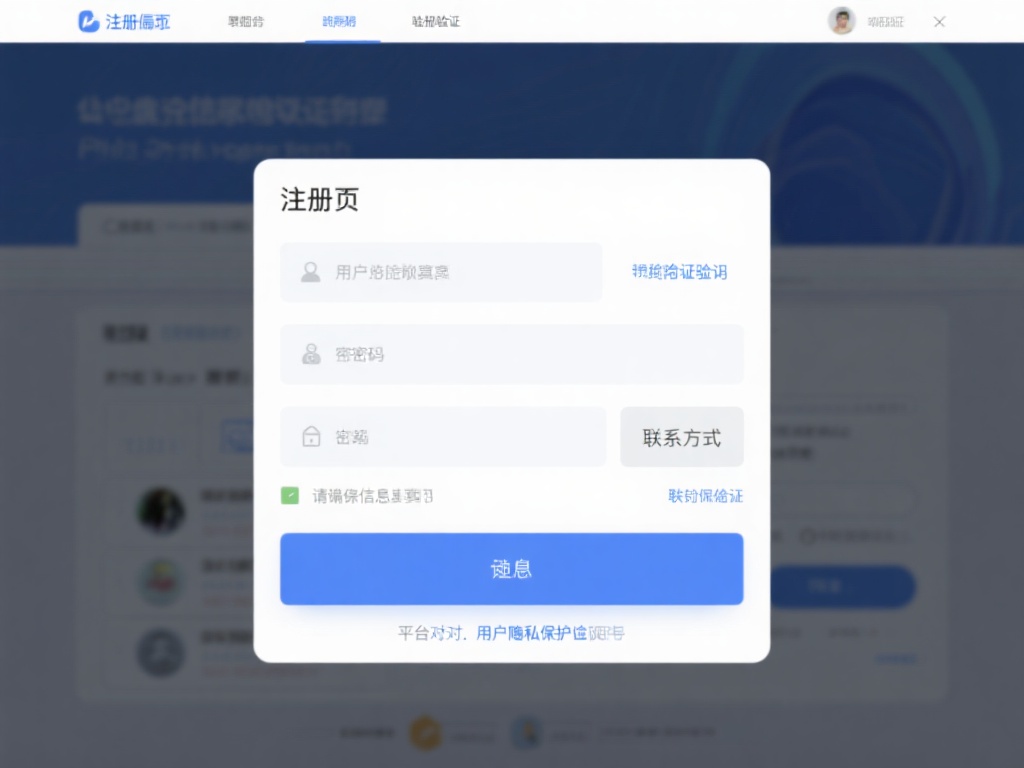 在注册页面，您需要提供一些基本信息，例如用户名、密